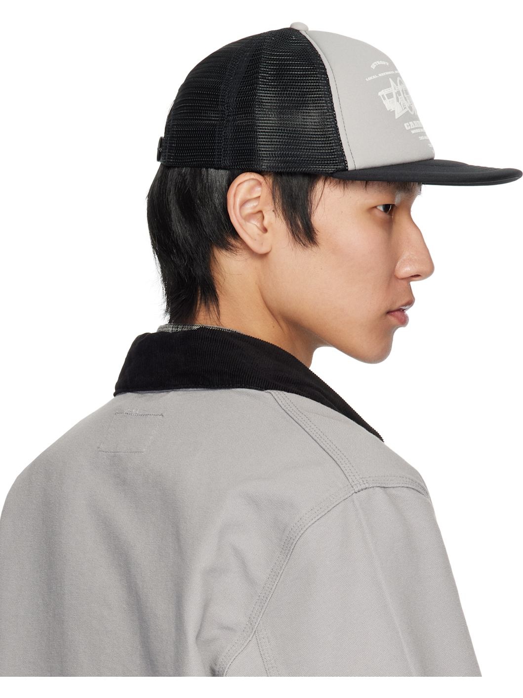 Gray & Black Runaway Trucker Cap - 3