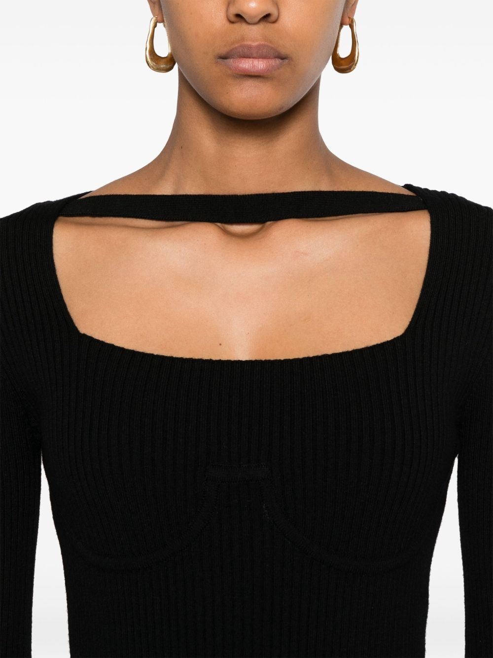 corset ribbed maxi dress - 5