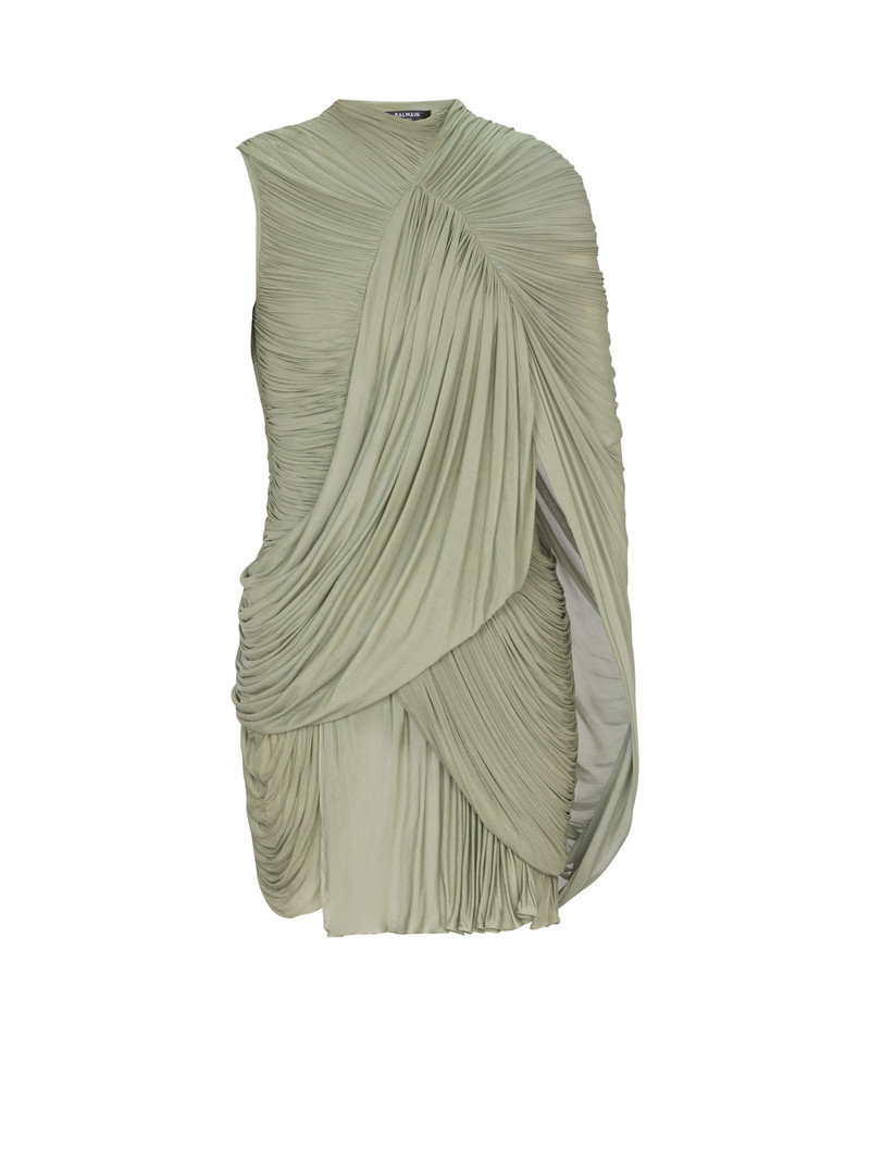 Draped flowing jersey dress 1