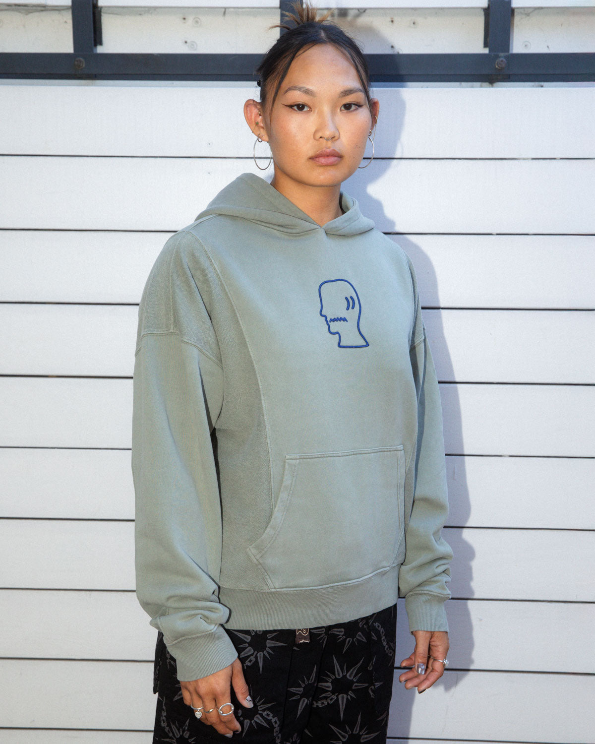 Mendoza Cropped Hoodie - Cement - 6