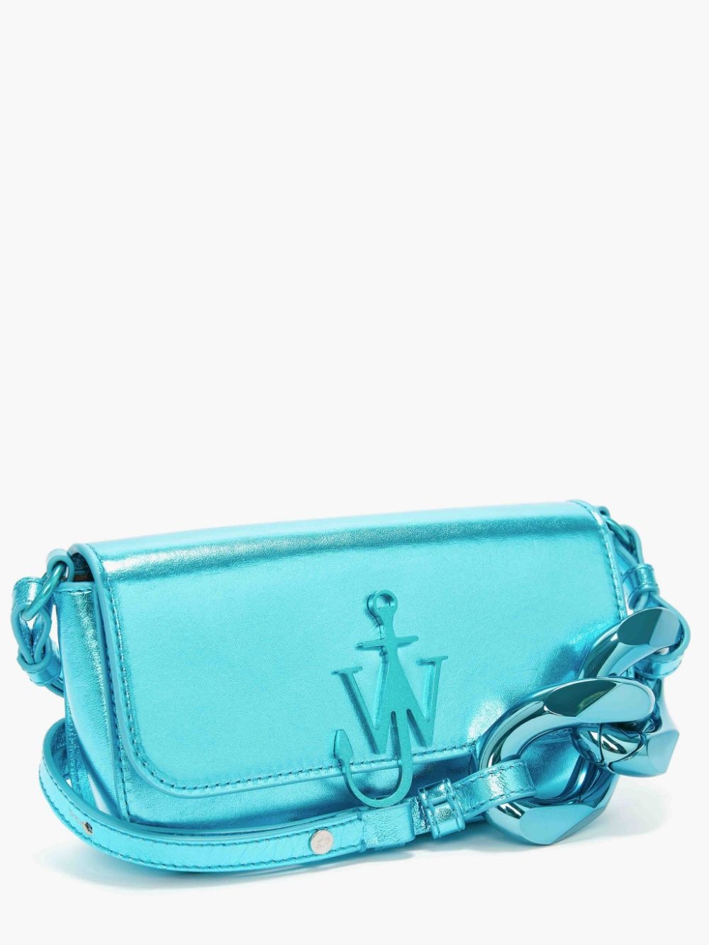 ANCHOR CHAIN BAGUETTE - LEATHER SHOULDER BAG - 3