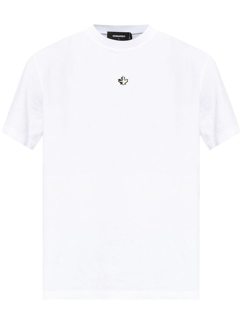 logo-appliquÃ©d cotton T-shirt 1