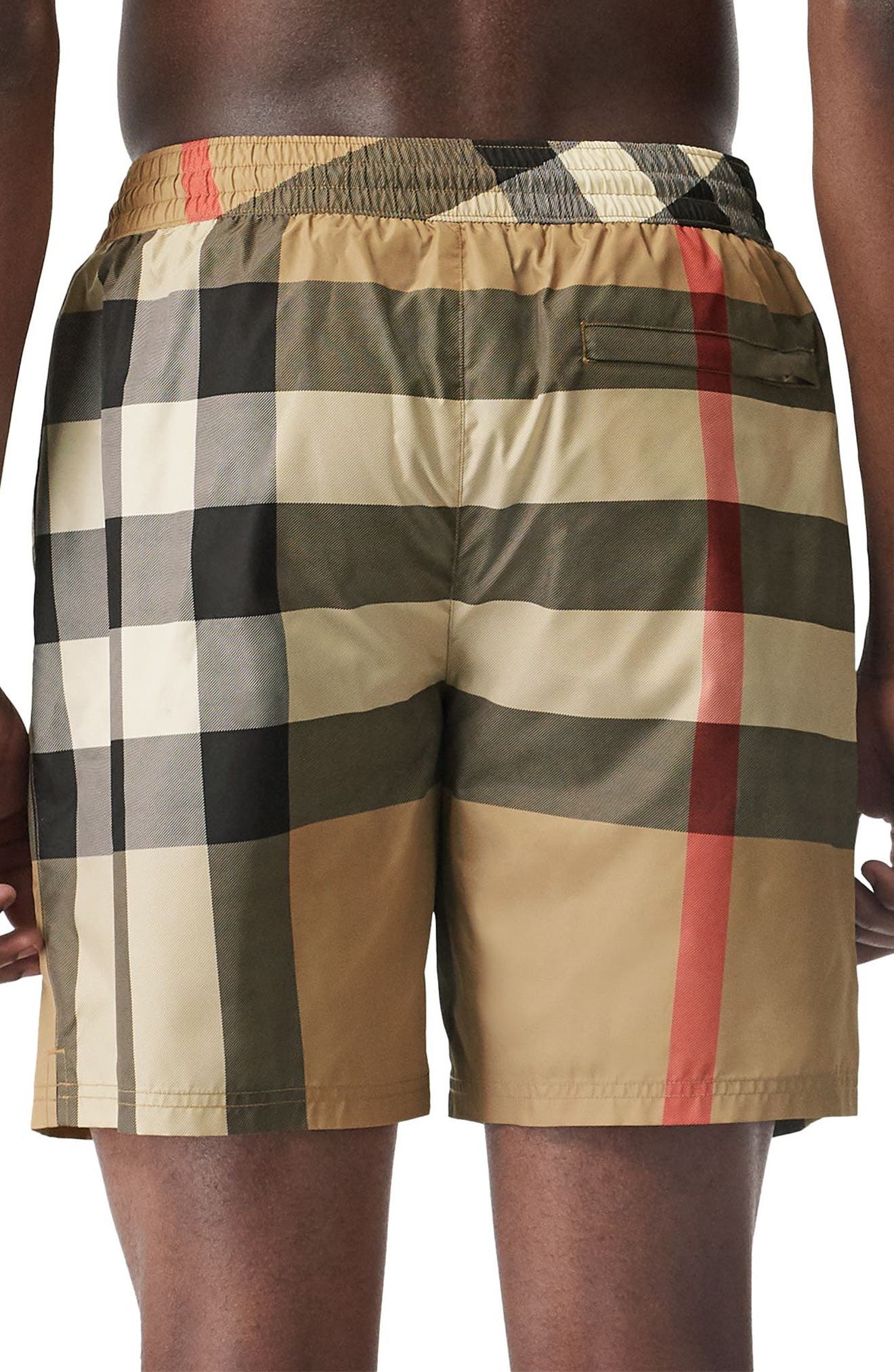 burberry Guildes Check Swim Trunks in Archive Beige Ip Chk at Nordstrom - 2