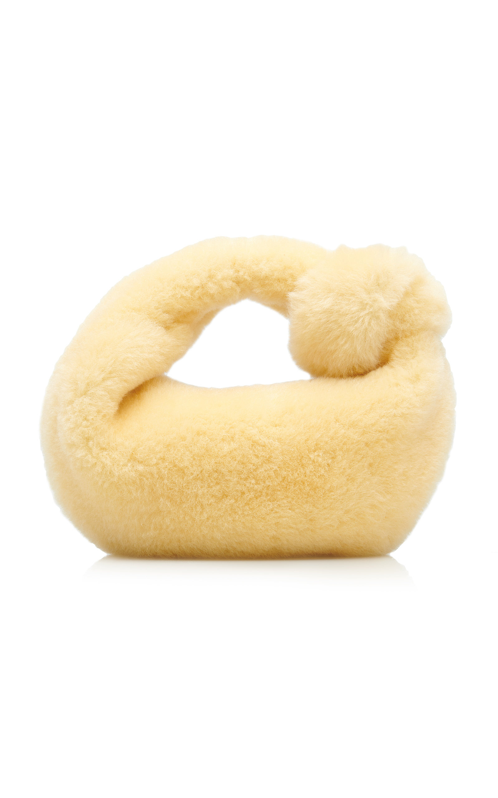 The Mini Jodie Shearling Bag yellow - 4
