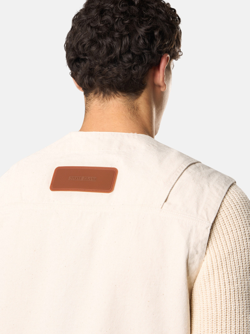 G100012 NATURAL COTTON GABARDINE_STONE ISLAND RAW BEAUTY 4