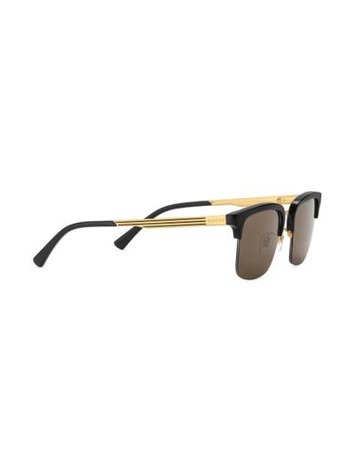 GUCCI rectangle-frame sunglasses outlook