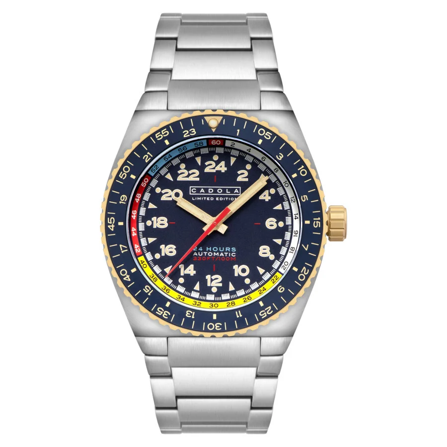 Cadola Dog Leg Automatic Blue Dial Men's Watch CD-1030-33 - 1