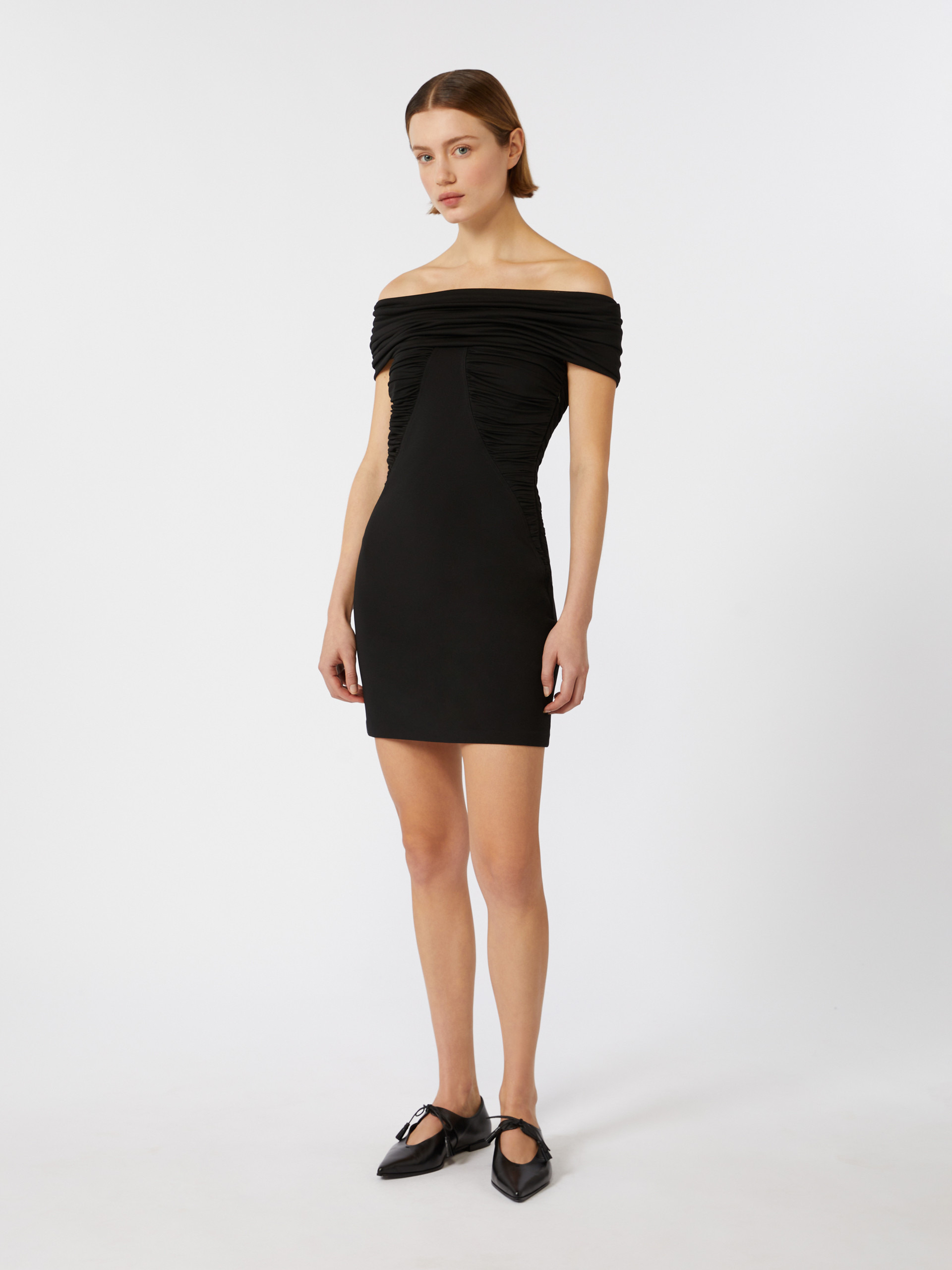 NAVILE Off-the-shoulder viscose jersey dress - 2