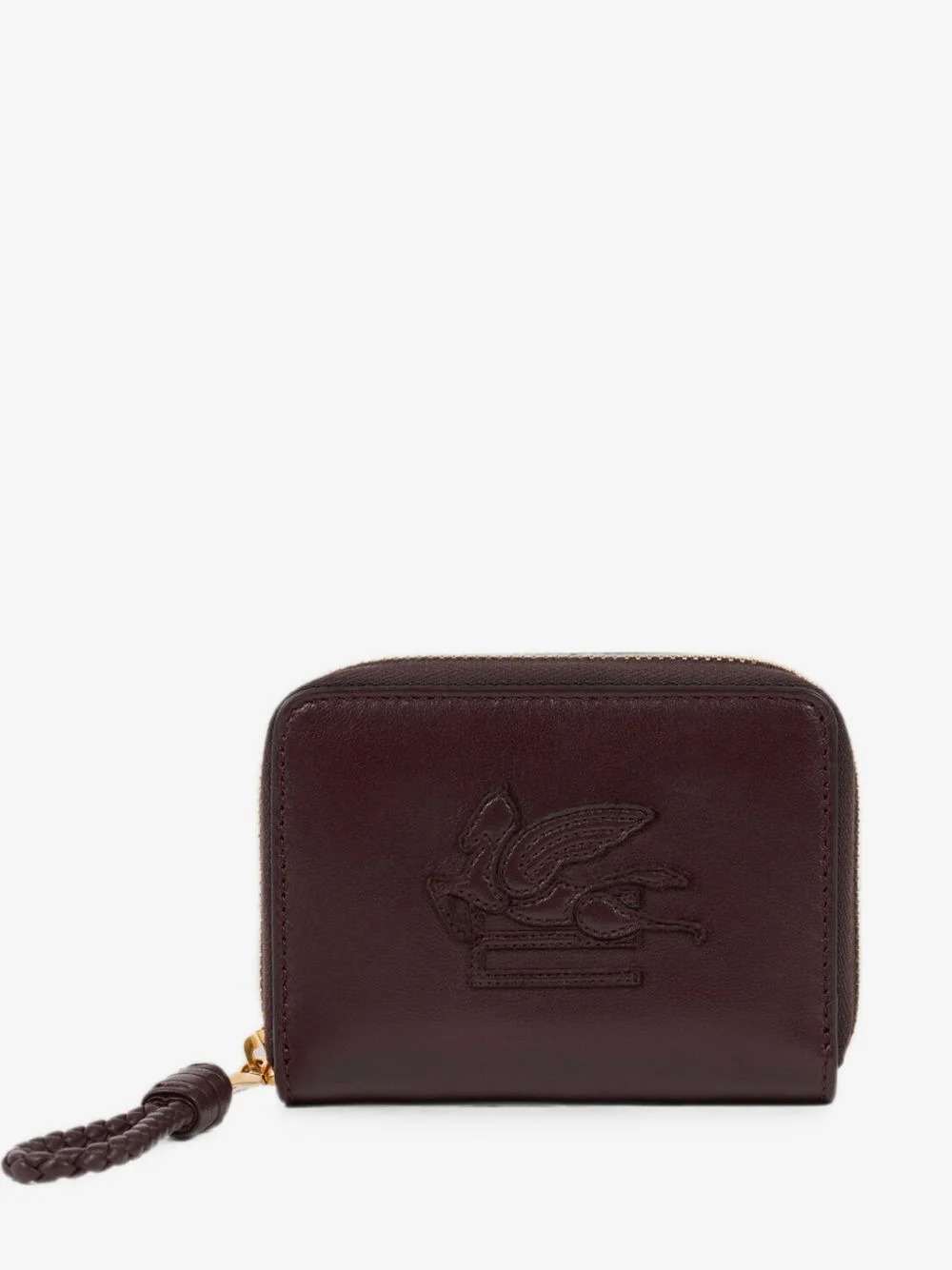 Libra compact zip-around leather wallet wih Pegaso - 1