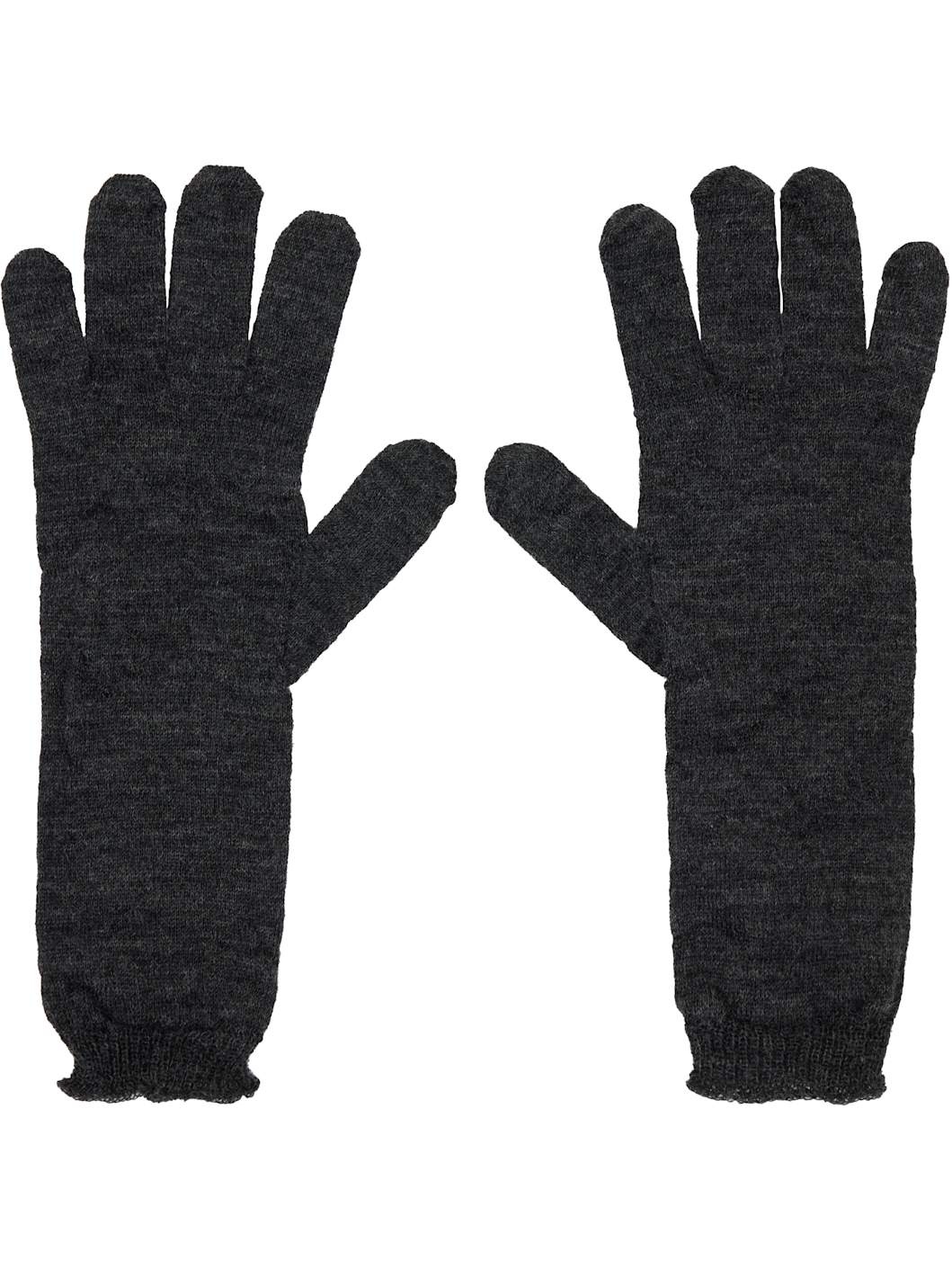 Gray Wool Gloves - 2