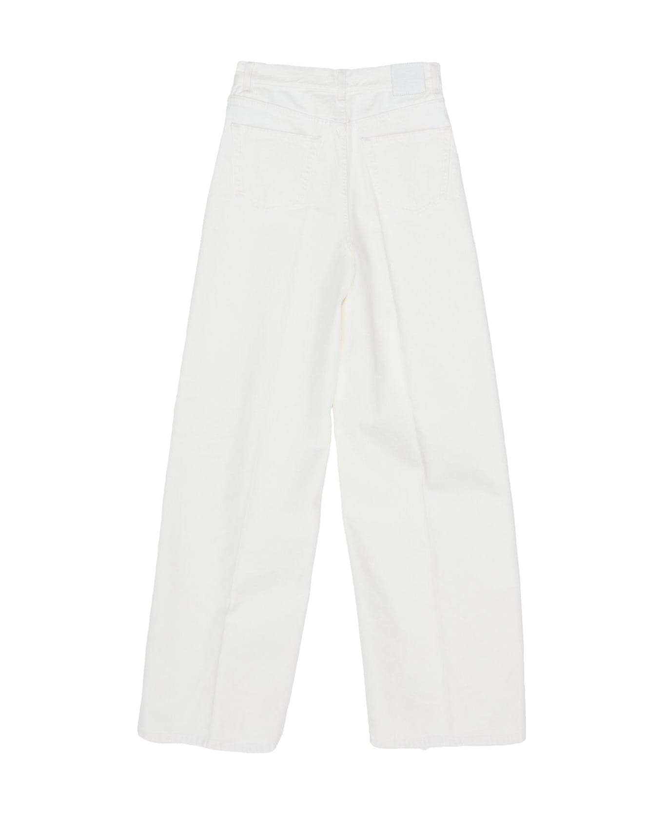 Logo Patch Wide Leg Jeans - 2