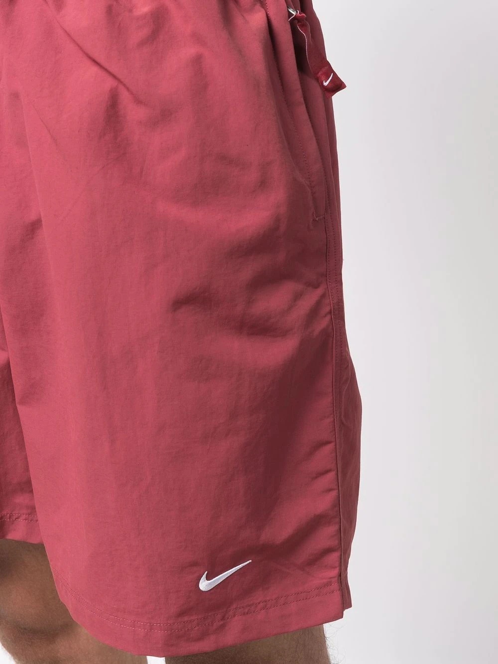 swoosh-logo elasticated-waist deck shorts - 5