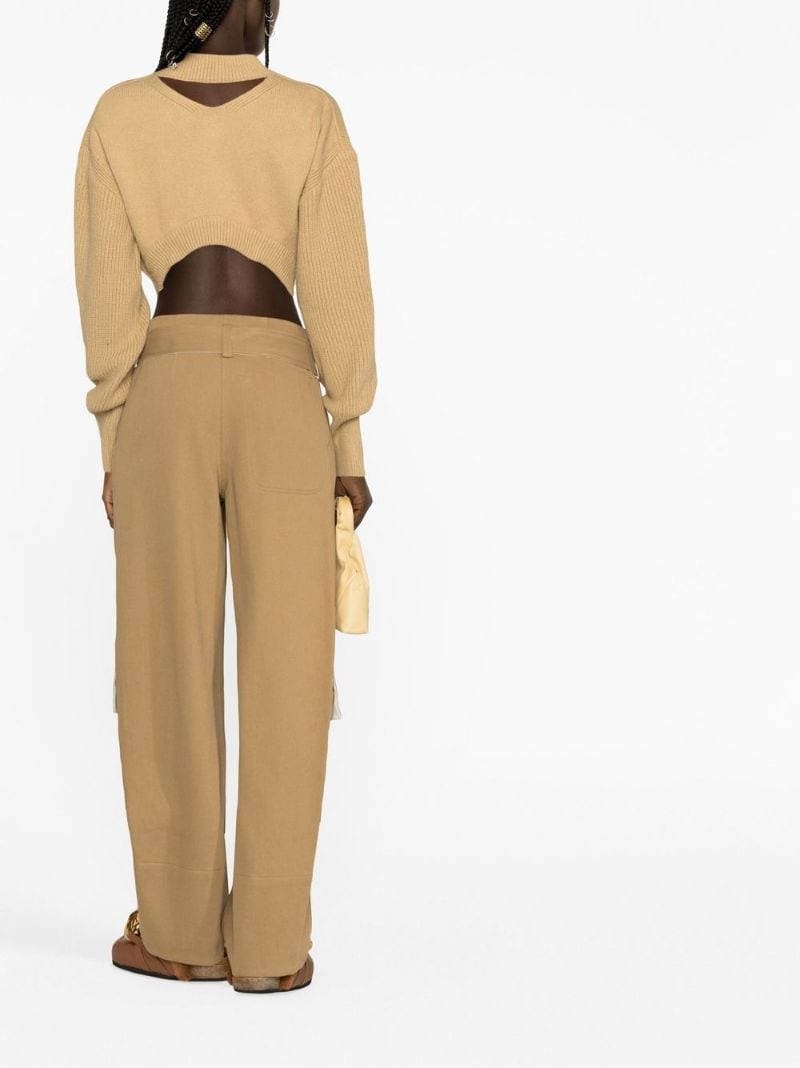 belted wide-leg trousers - 5
