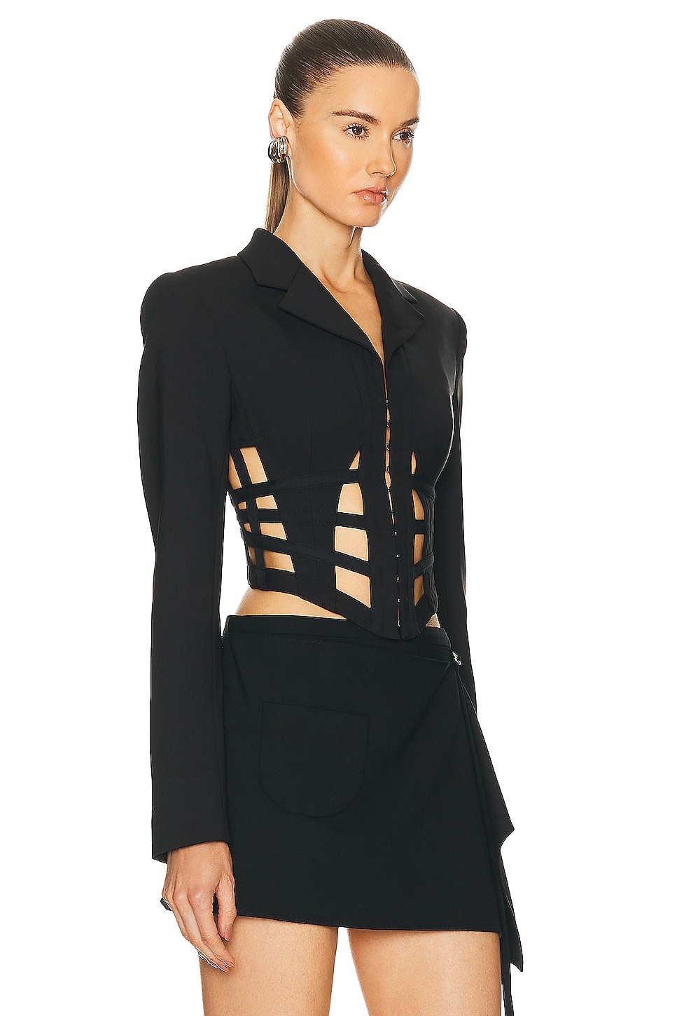 Cage Corset Blazer Top - 2