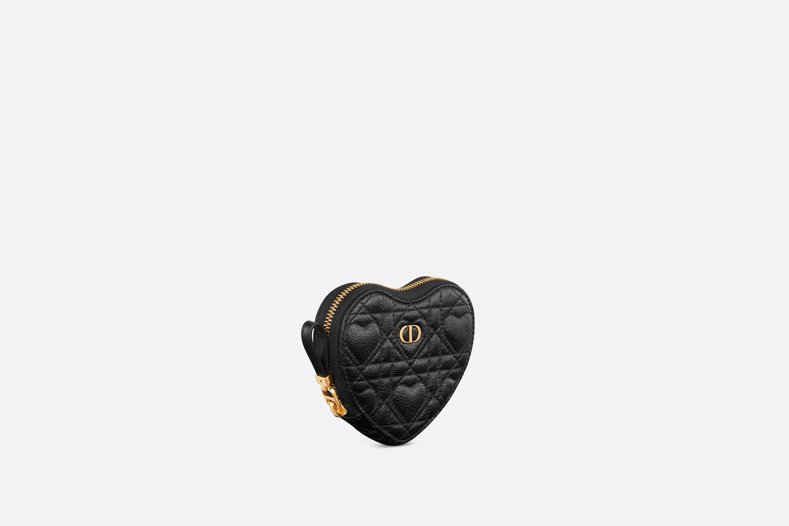 Dioramour Dior Caro Heart Pouch with Chain - 1