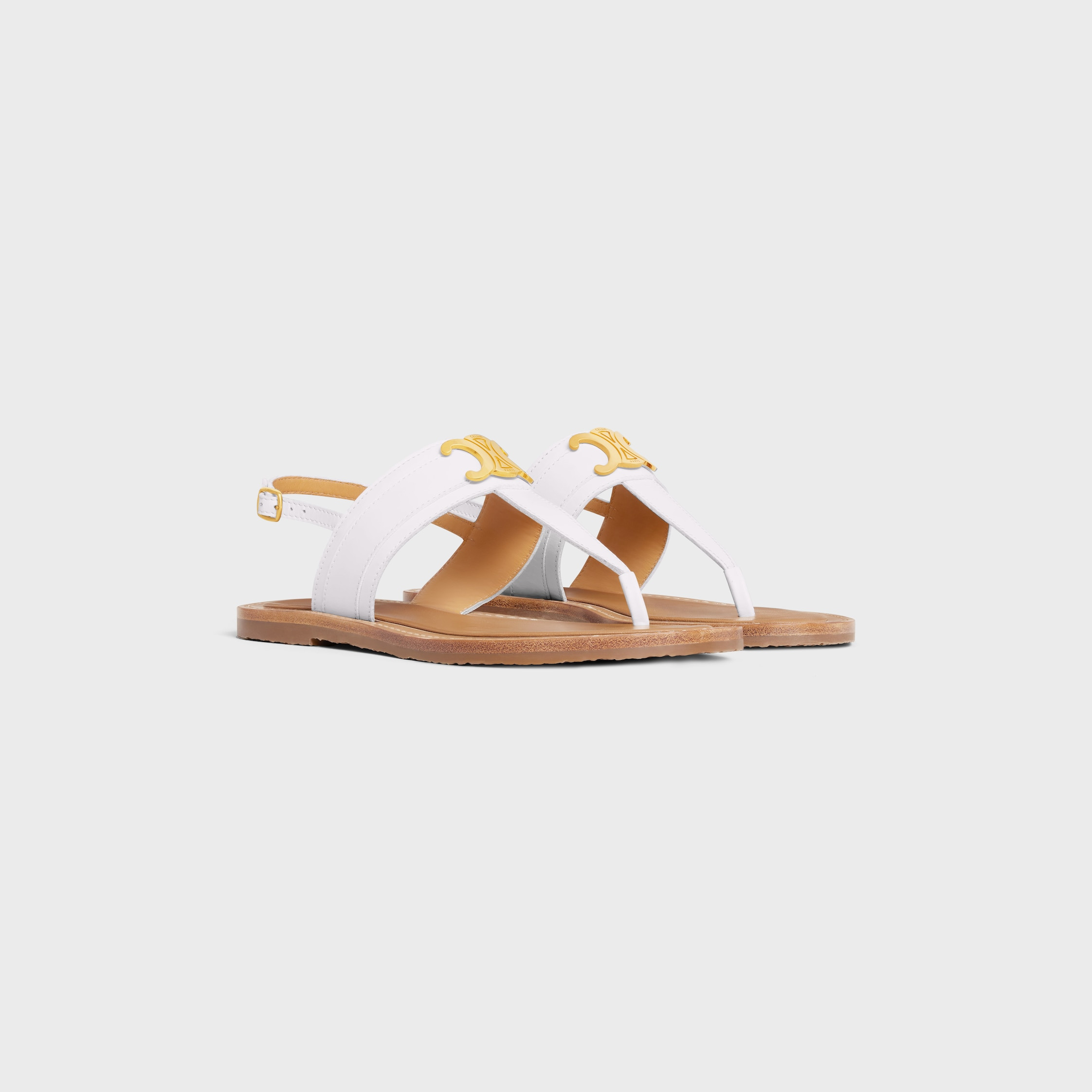 CELINE LYMPIA TRIOMPHE THONG in CALFSKIN - 2