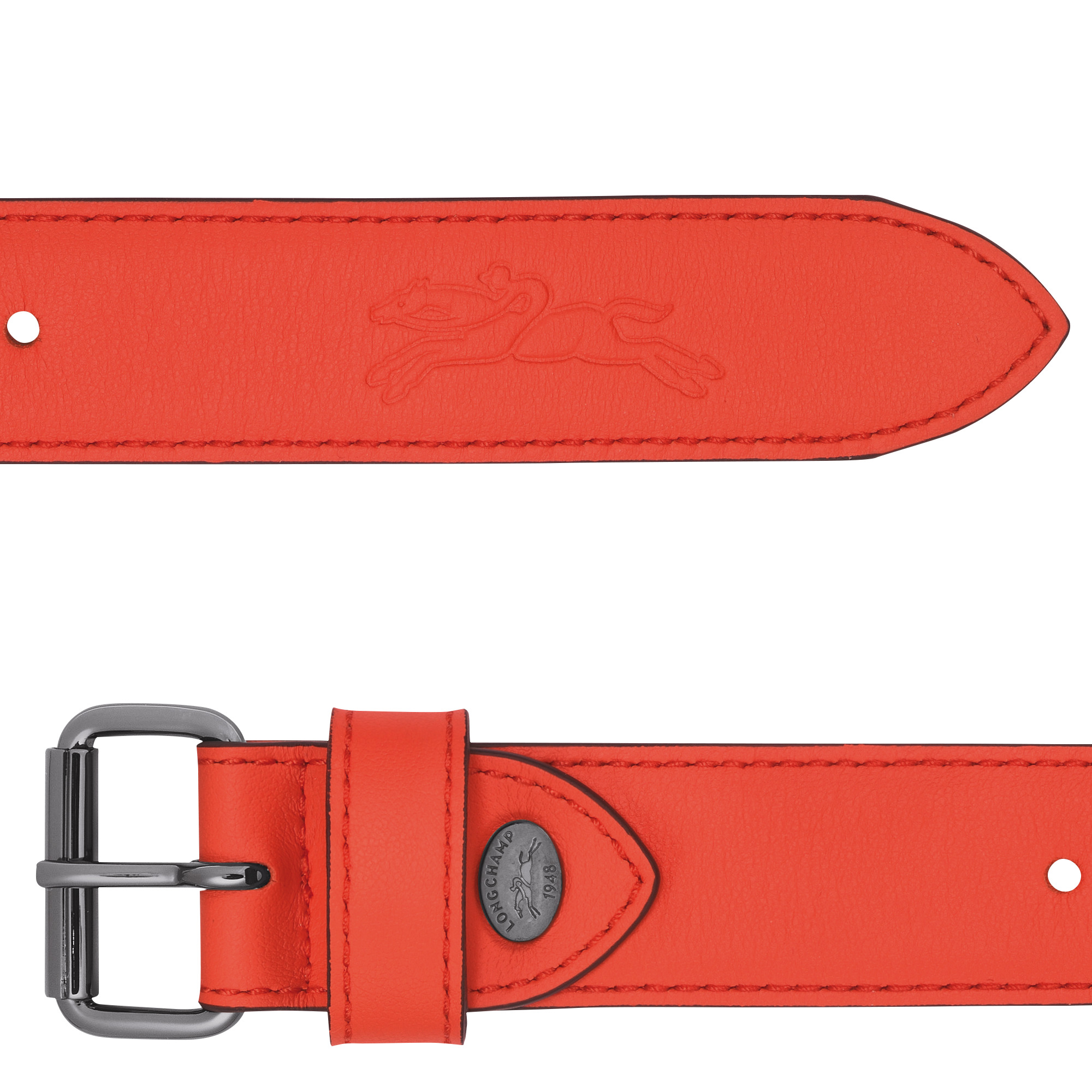 Le Pliage Xtra Ladie's belt Orange - Leather - 2