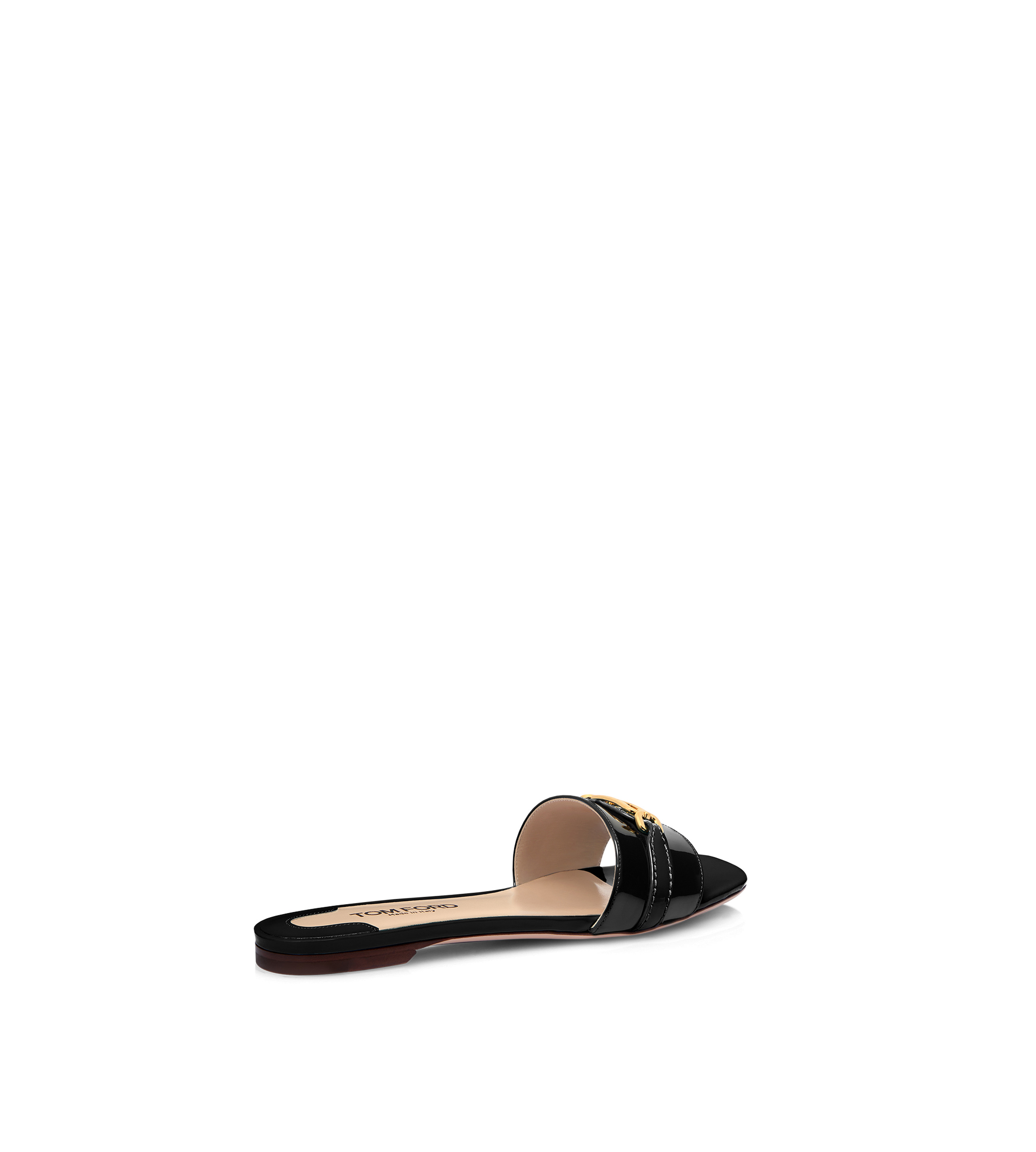 PATENT LEATHER WHITNEY SLIDE - 3