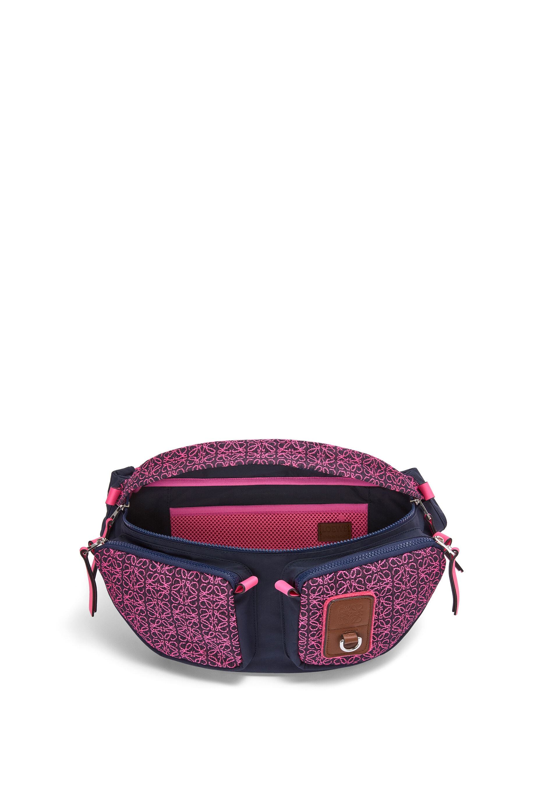 Large bumbag in Anagram jacquard and nylon - 3
