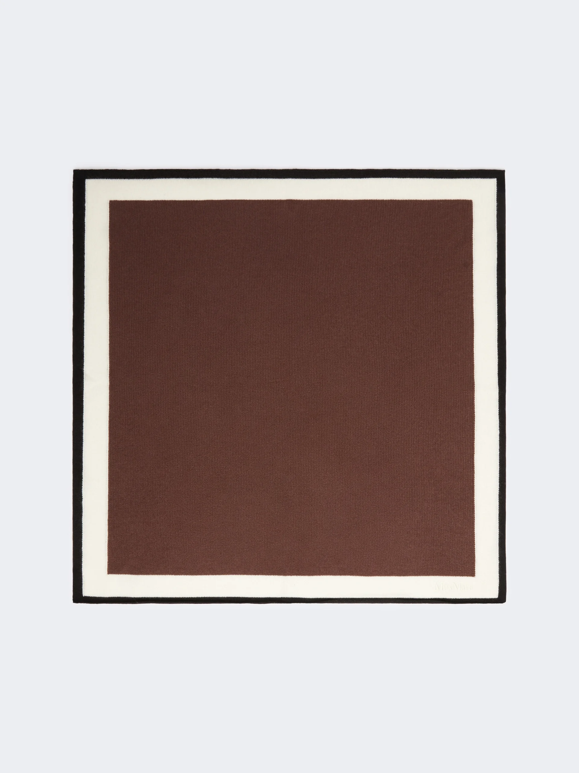 FIDATO Cashmere yarn oversized foulard - BROWN - 1