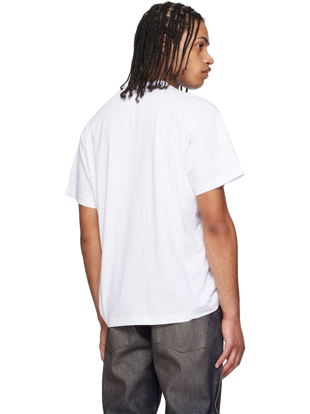 White Logo Collar T-shirt - 3