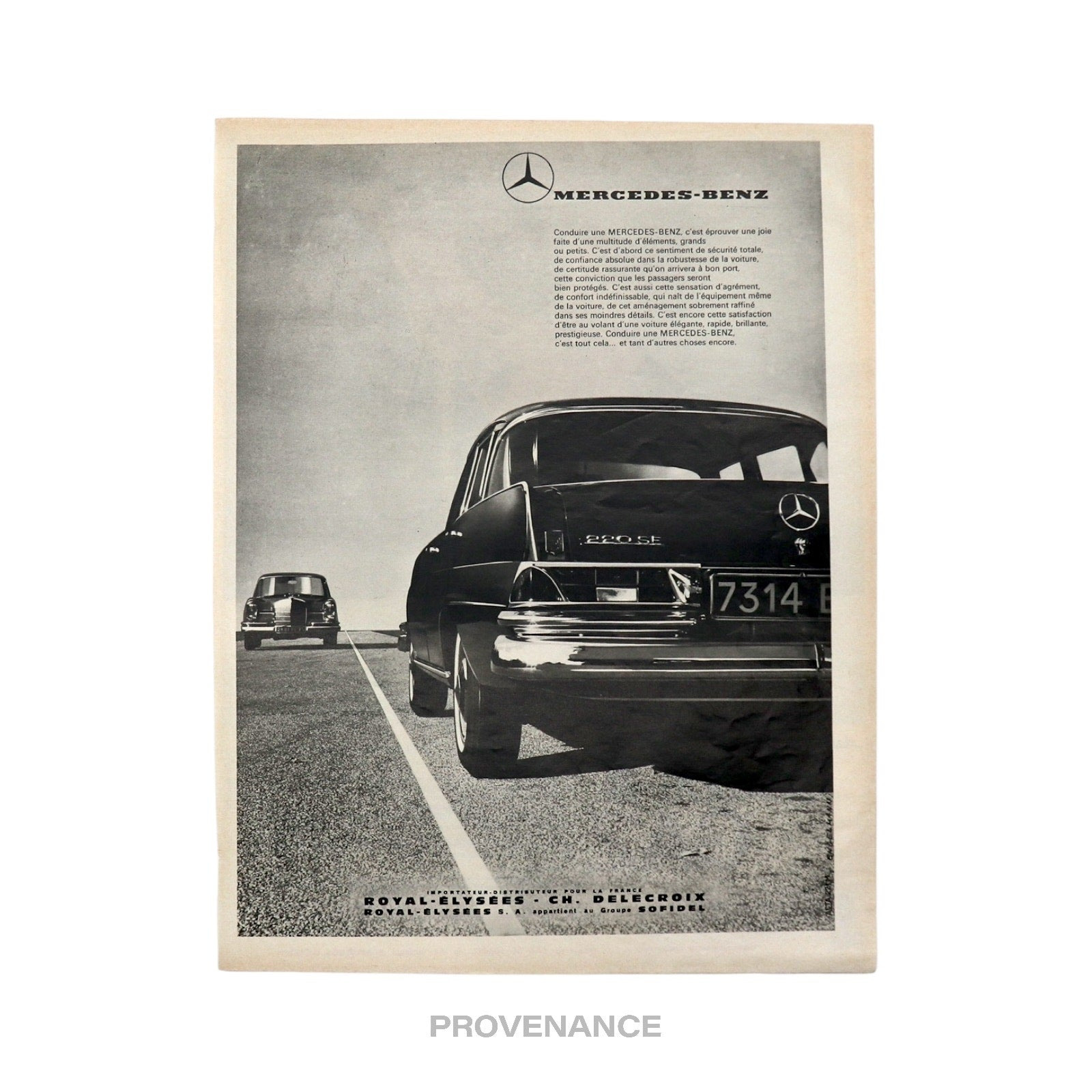 Mercedes-Benz - Mercedes-Benz Antique Vintage Newsprint Ad - 220 SE Car - 3
