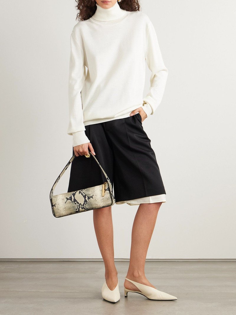 Jil Sander Wool turtleneck sweater Beige outlook