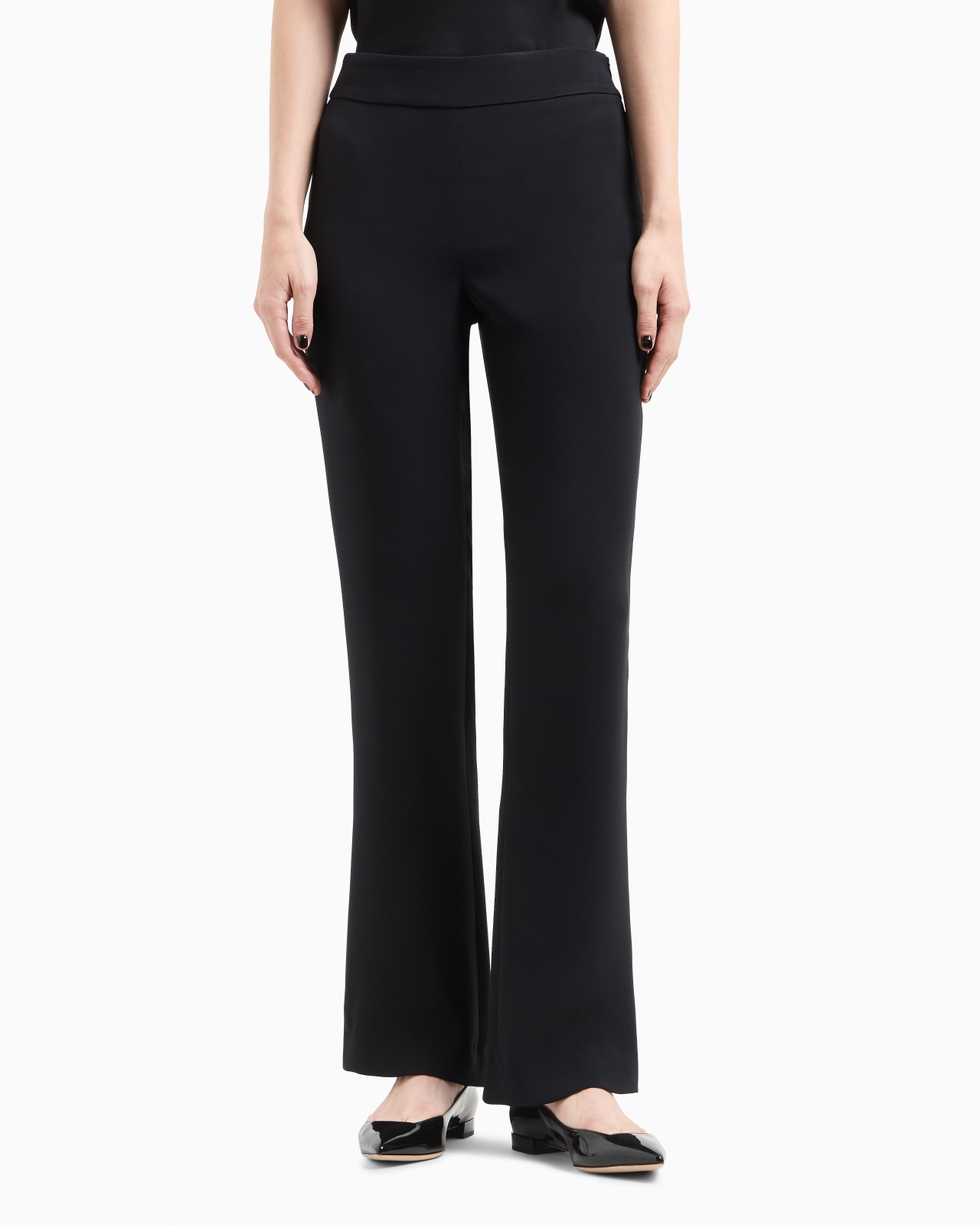 Wide-leg silk trousers - 4