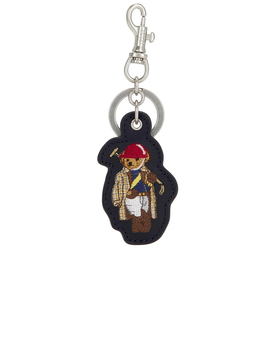Leather Novelty Bear Keyfob - 1