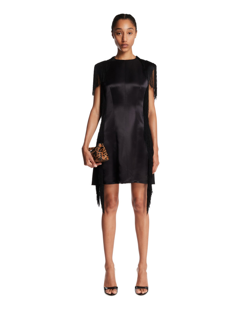 FFORME Black Fringe Dress outlook