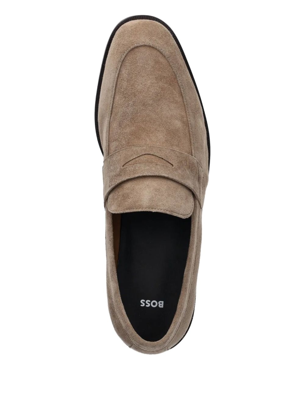 penny-slot suede loafers - 4