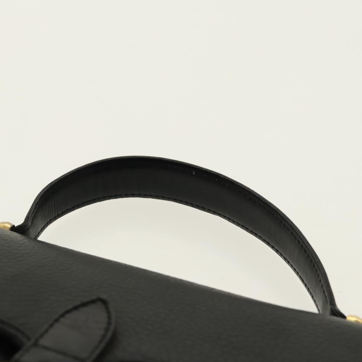 DIOR Hand Bag Leather Black Gold - 8