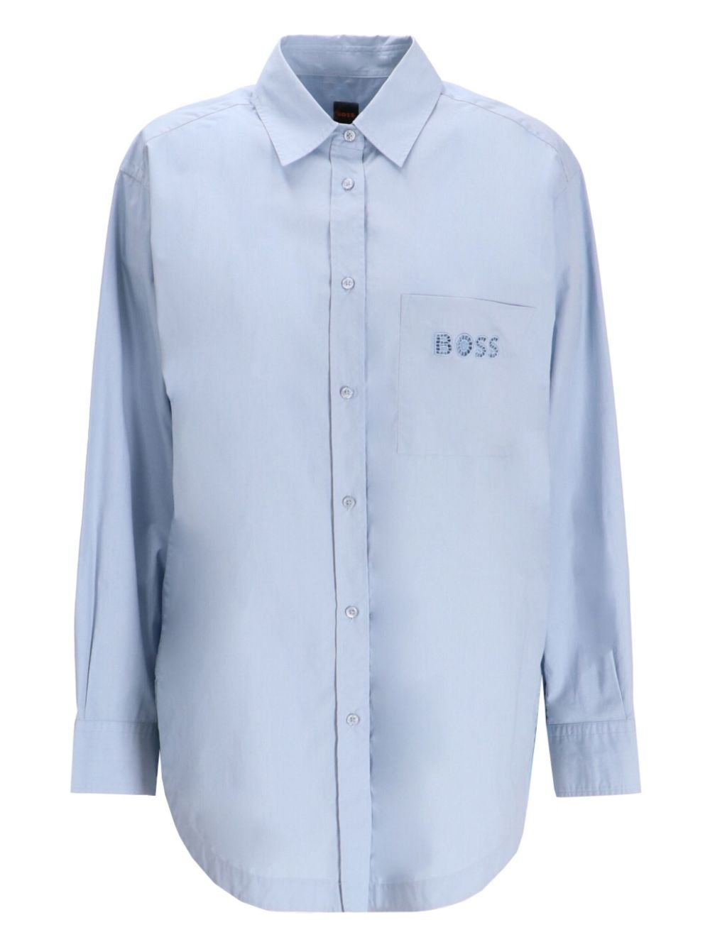 logo-embellished shirt - 1