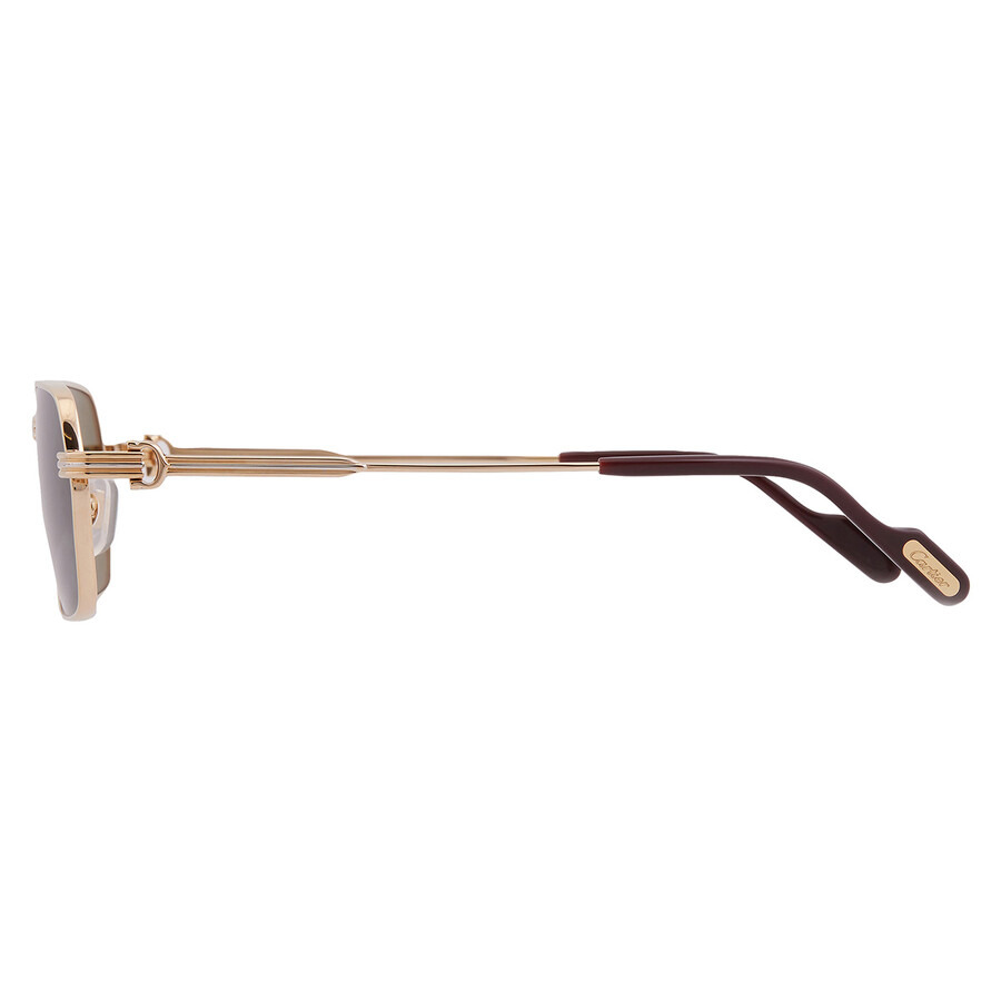 Cartier Premiere de Cartier Green with Light Mirror Geometric Men's Sunglasses CT0463S 002 56 - 4