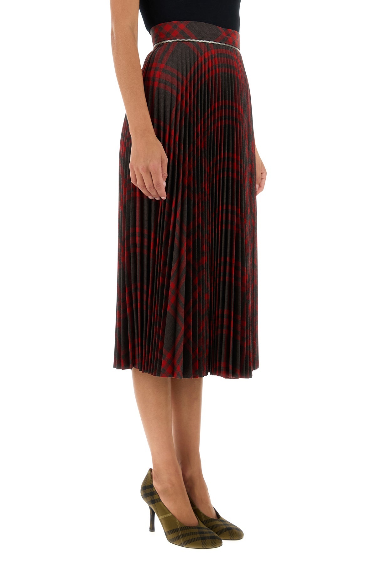 Embroidered jersey skirt - 3