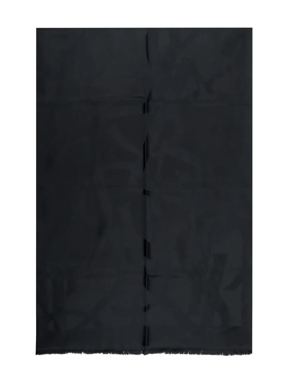 Cassandre monogram fringed scarf - 1