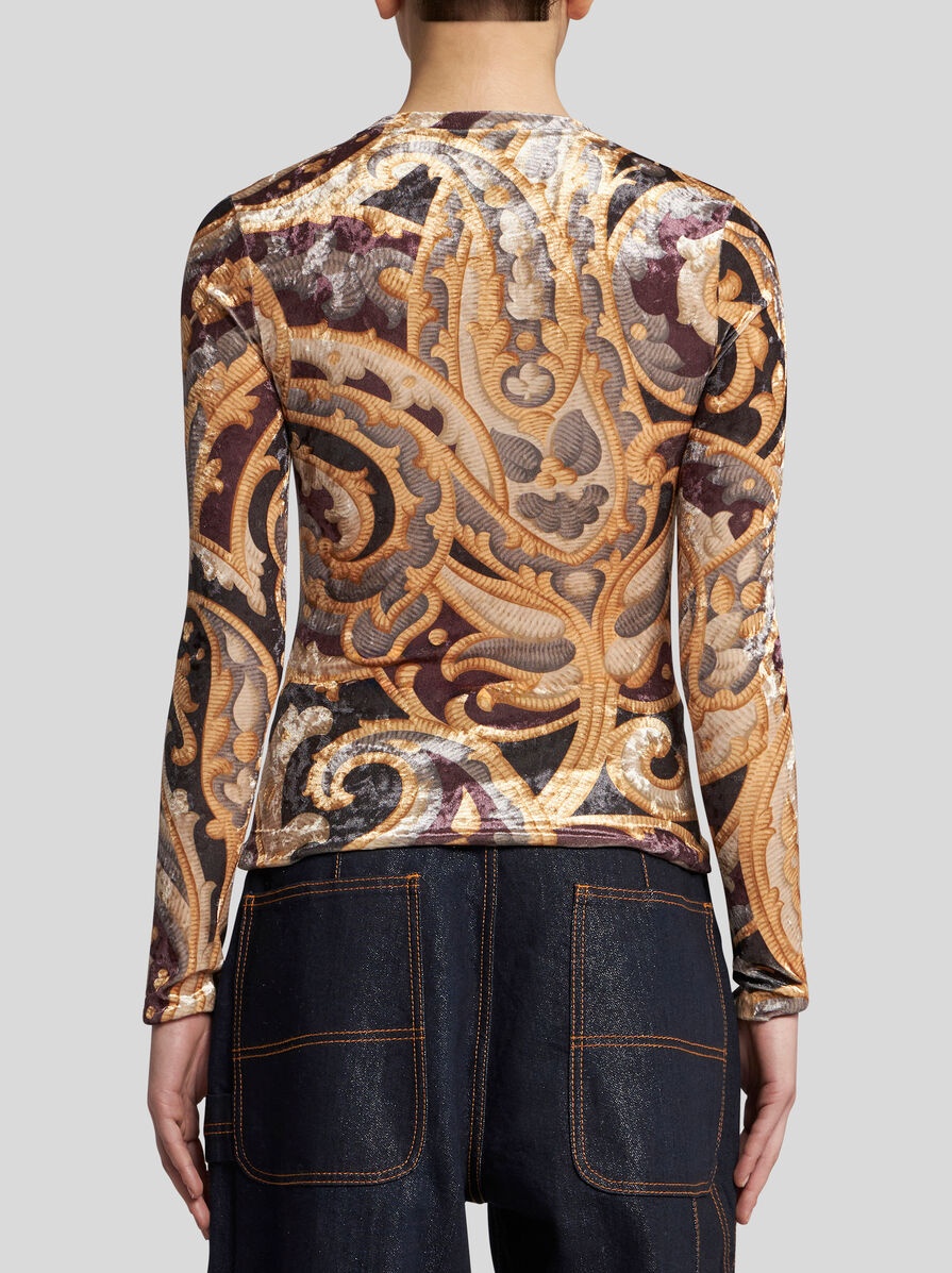 PRINTED CHENILLE TOP - 4