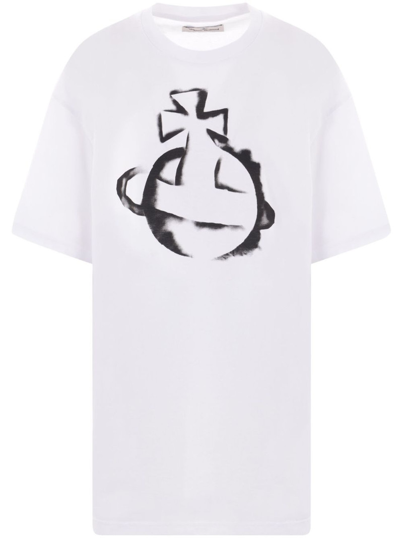 Stencil Orb organic cotton T-shirt 1