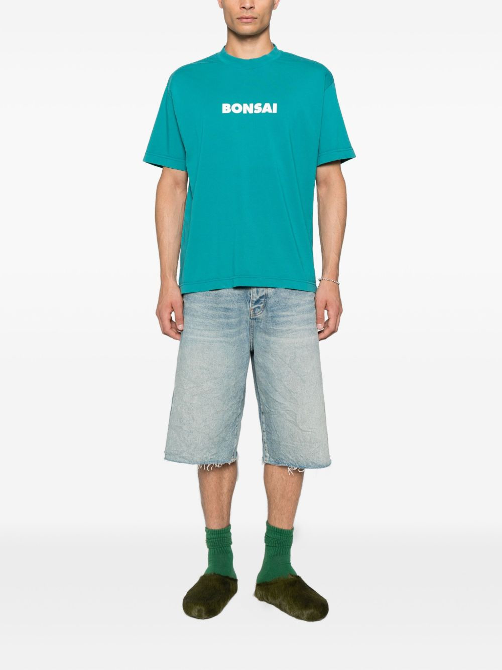 logo-print cotton T-shirt - 2