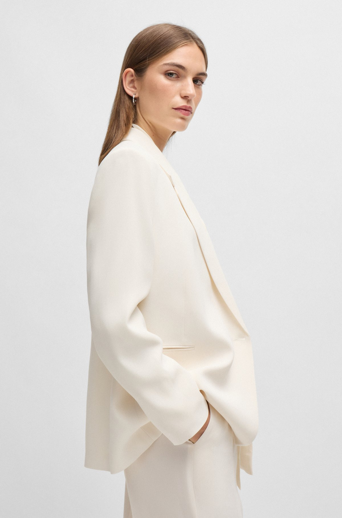 RELAXED-FIT JACKET WITH FEATURE BUTTON - 6