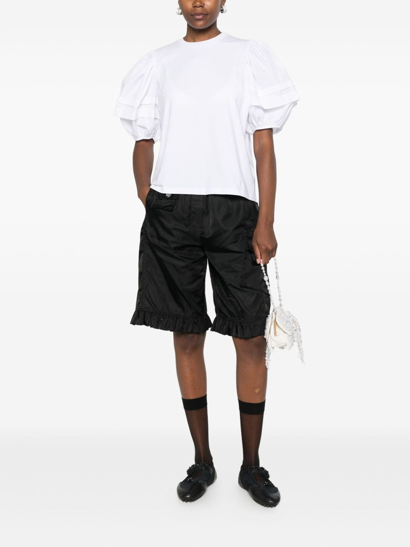 CECILIE BAHNSEN puff-sleeves cotton-blend top outlook