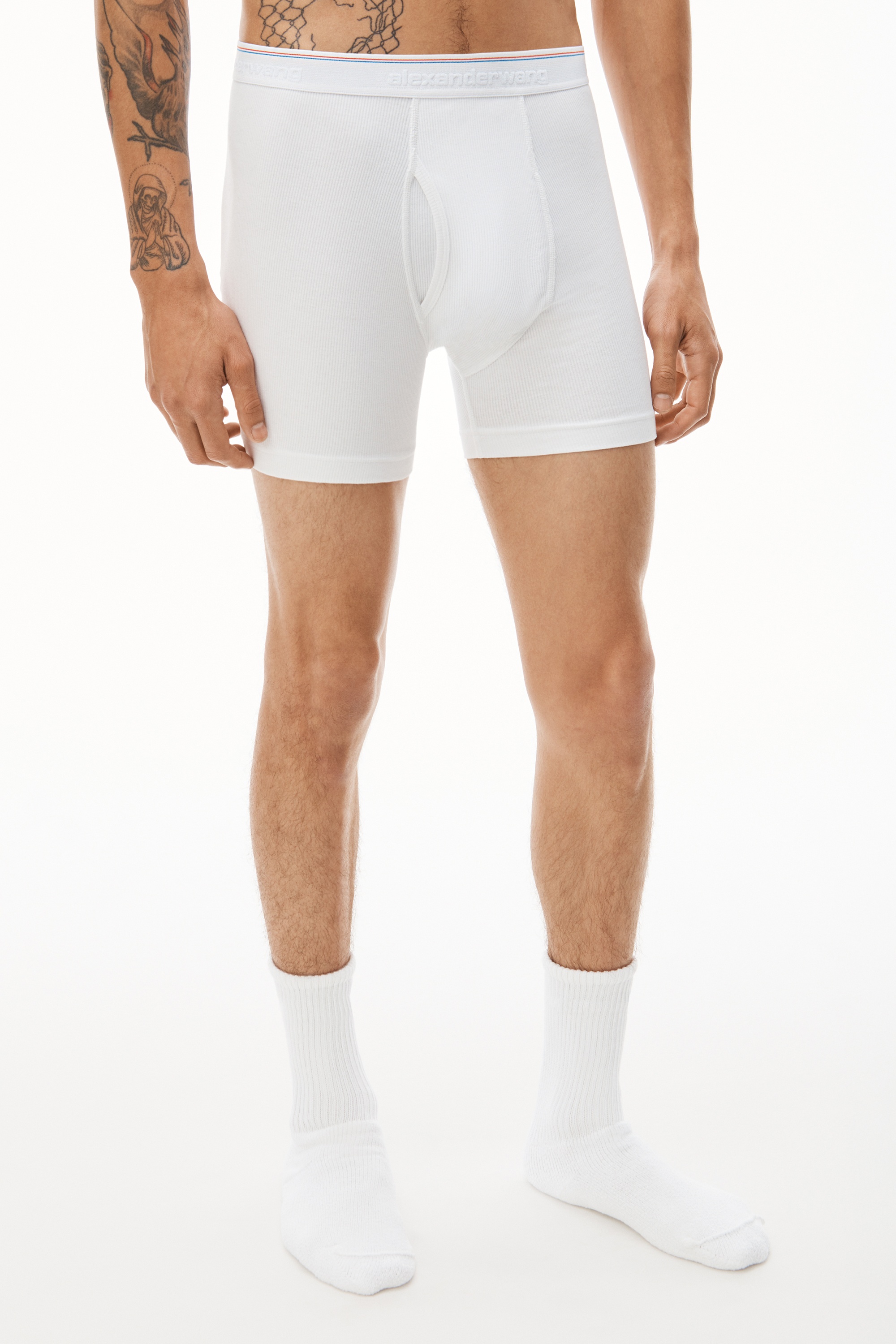 BOXER BRIEF IN RIBBED JERSEY - 3