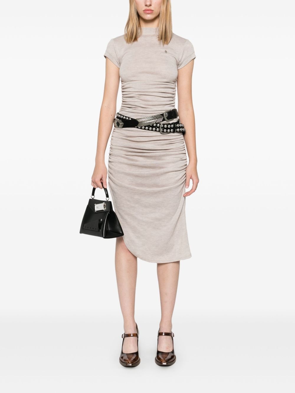 ruched mini dress - 2