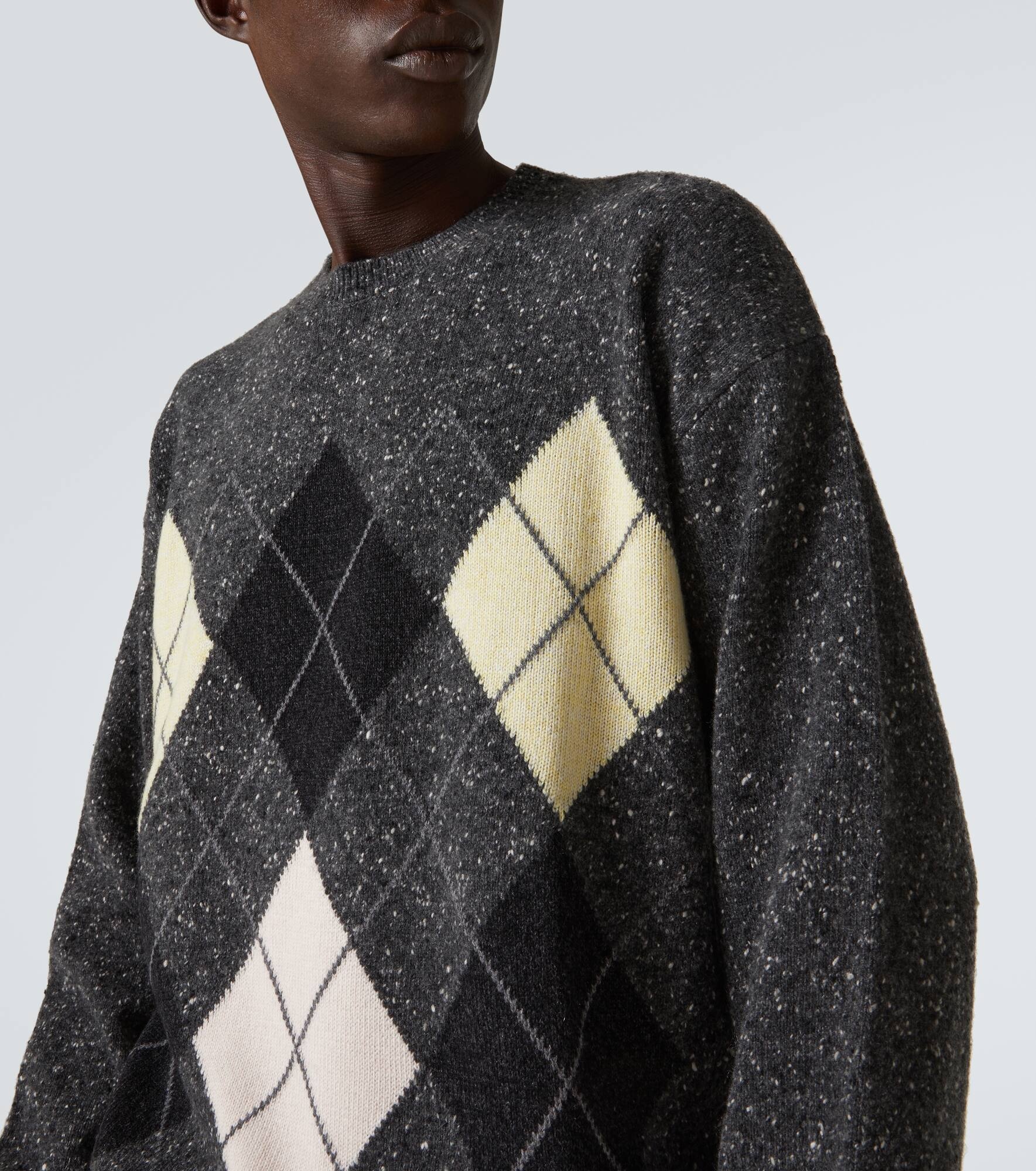 Pincer argyle cashmere-blend sweater - 5