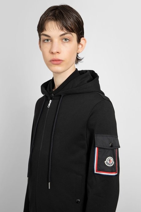 Moncler men's black zip hoodie - 4