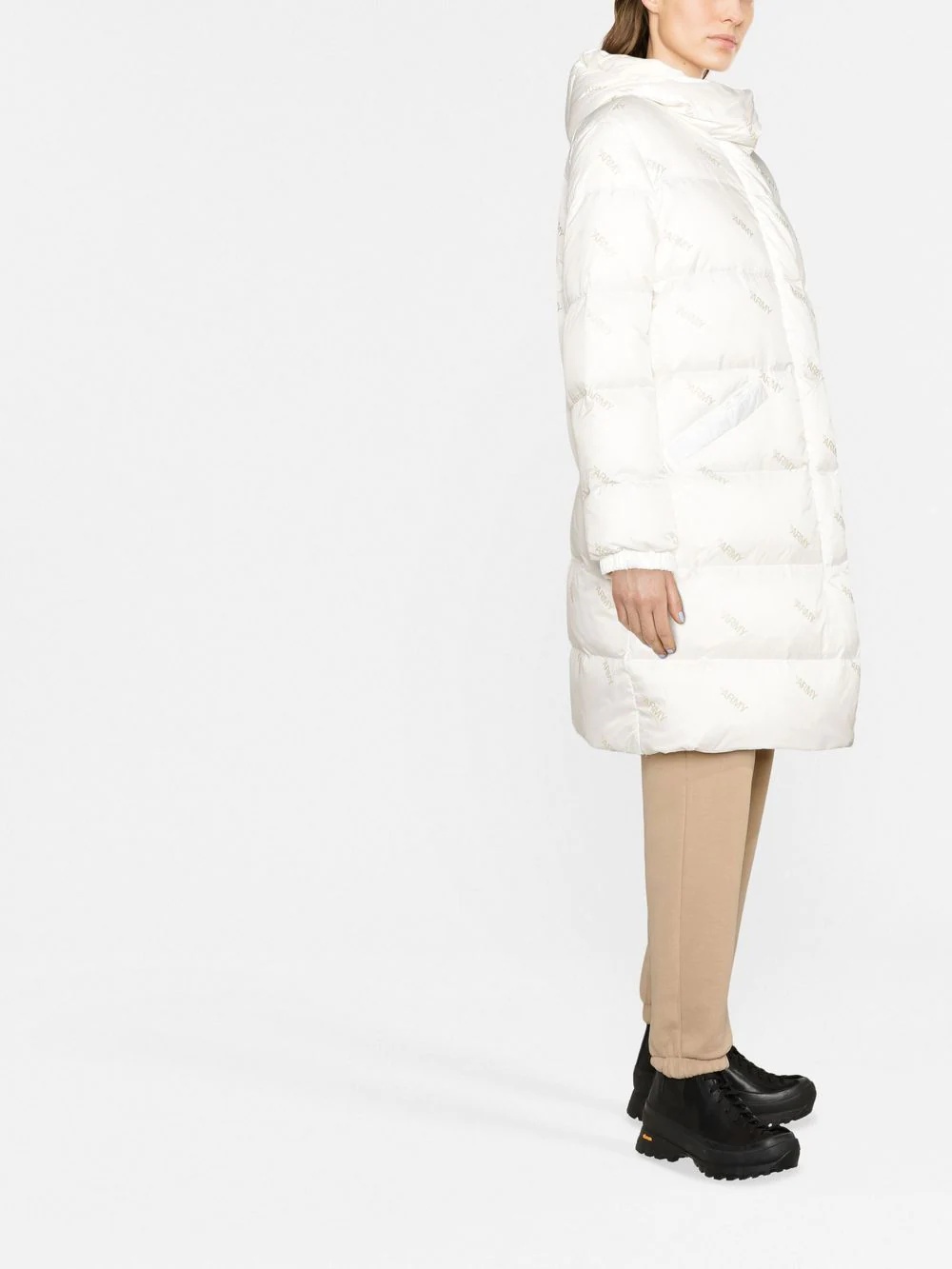 hooded puffer coat - 2