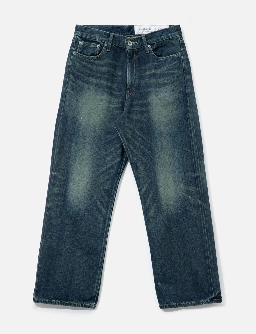 WASHED DENIM DP WIDE PANTS - 1