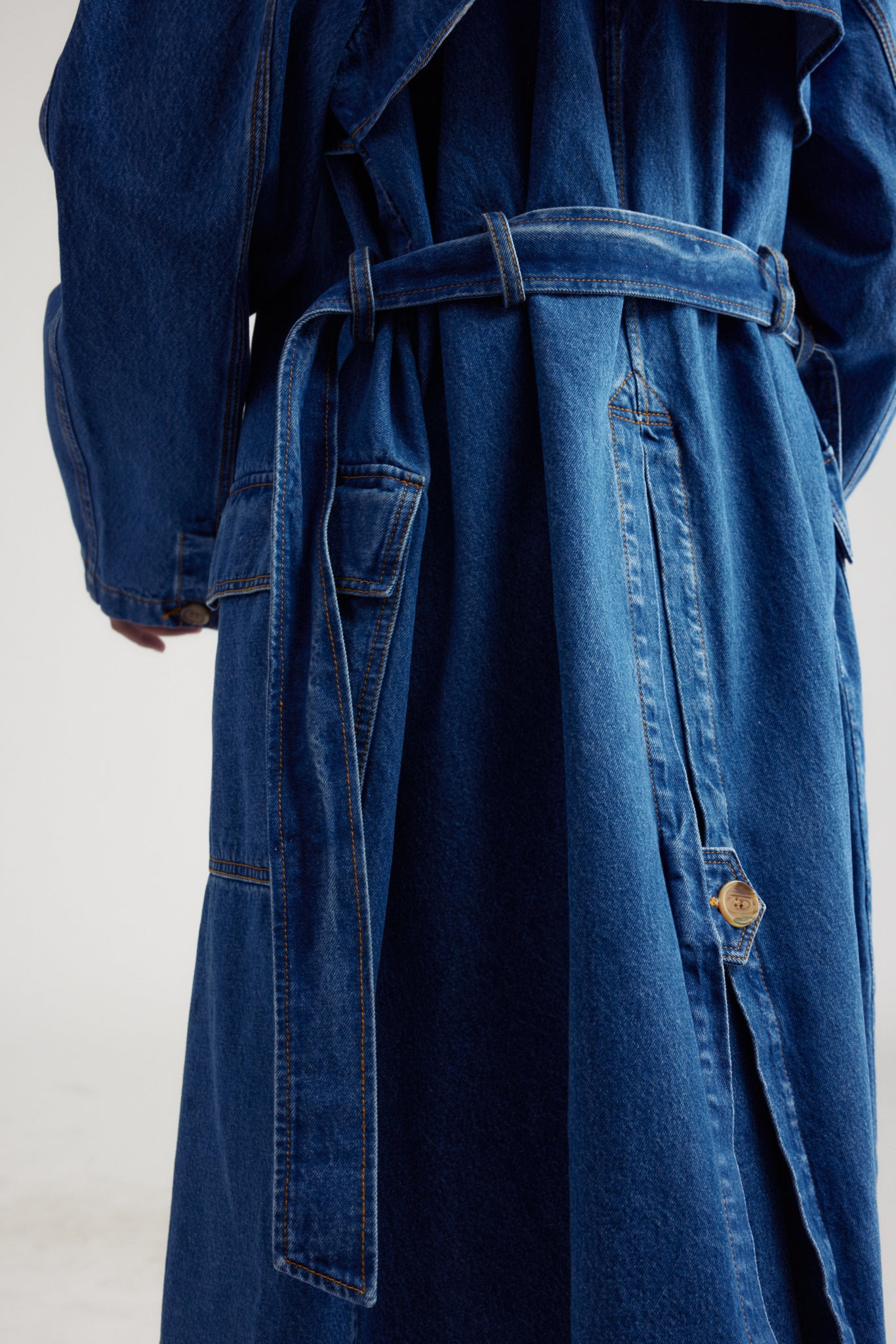 COCO DENIM TRENCH - 5