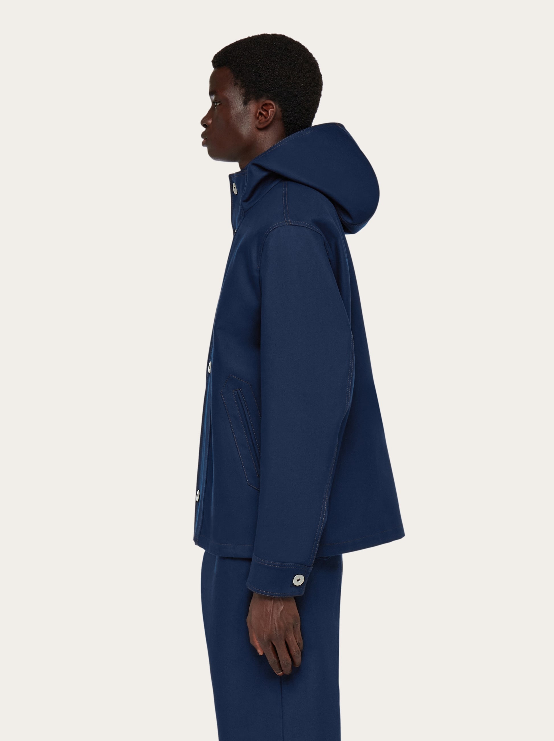 Denim hooded blouson - 3