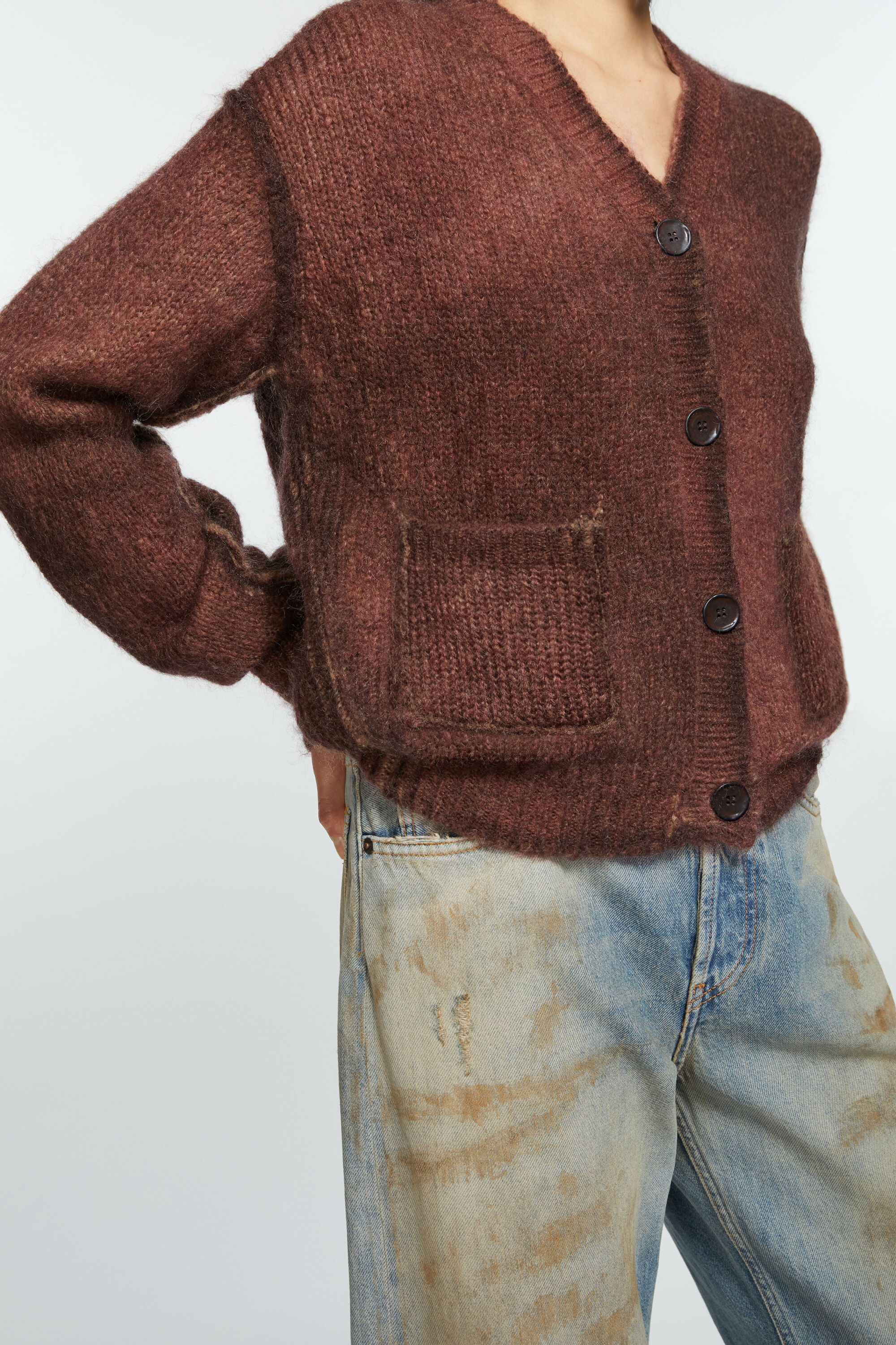 Cardigan sprayed finish - Rust red - 4